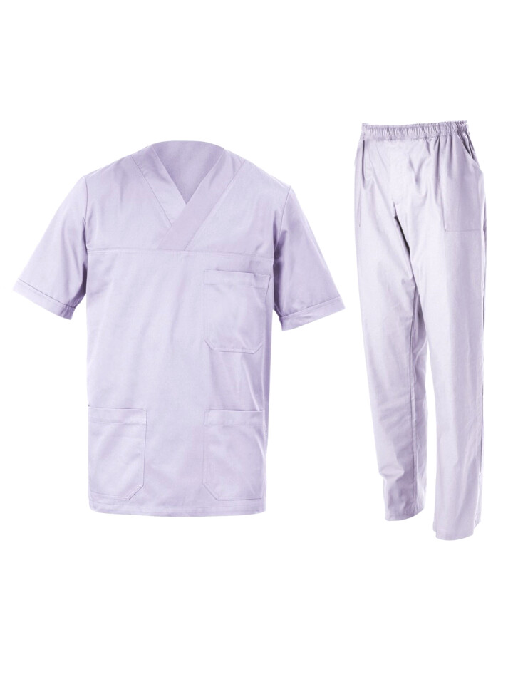 Costum Medical Be Unique M3 Unisex 120g | Set Bluză-Pantalon Violet deschis