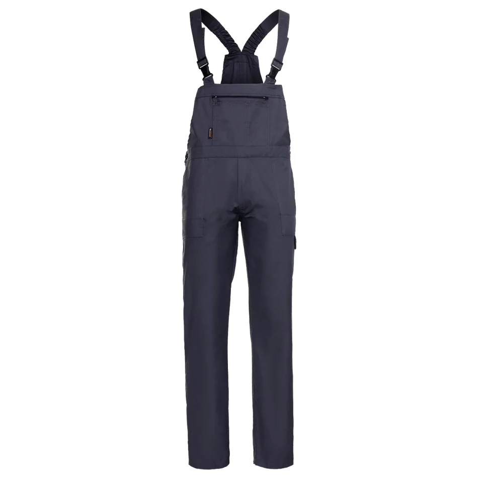 PLUTON Pantaloni cu pieptar Gri