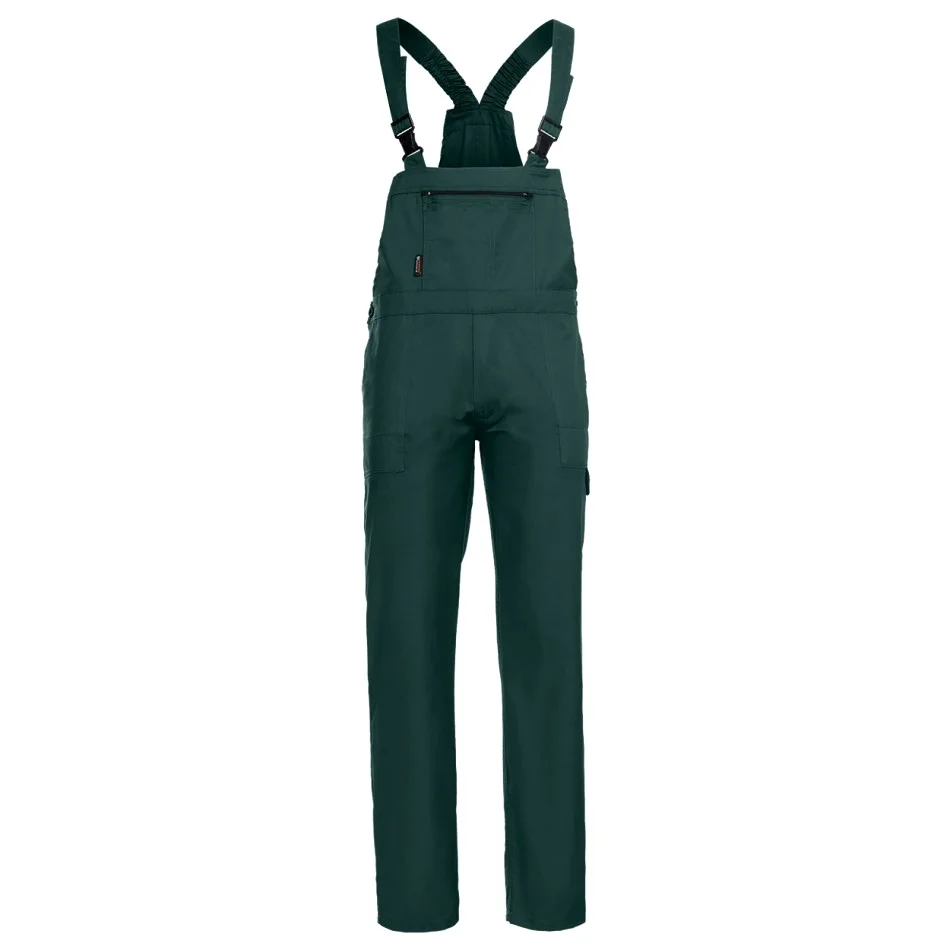 PLUTON Pantaloni cu pieptar Verde