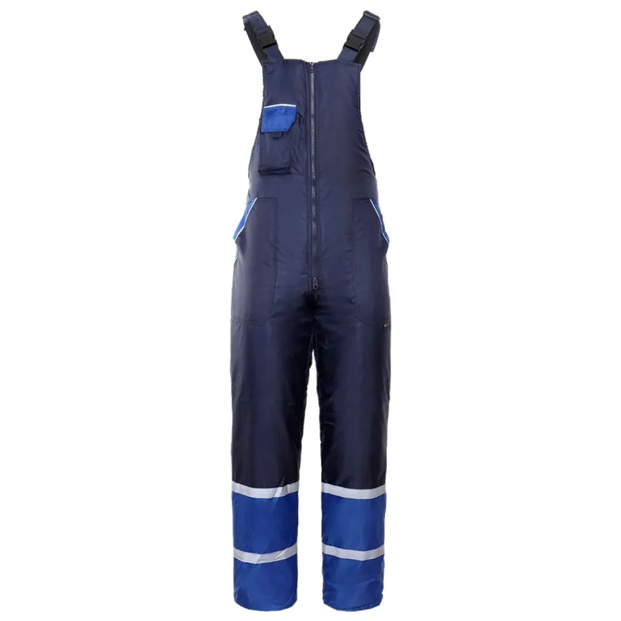 COLLINS PE Pantaloni cu pieptar de iarna Albastru