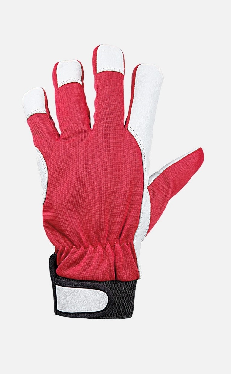Mănuși iarna din piele și material textil GILT WINTER Red