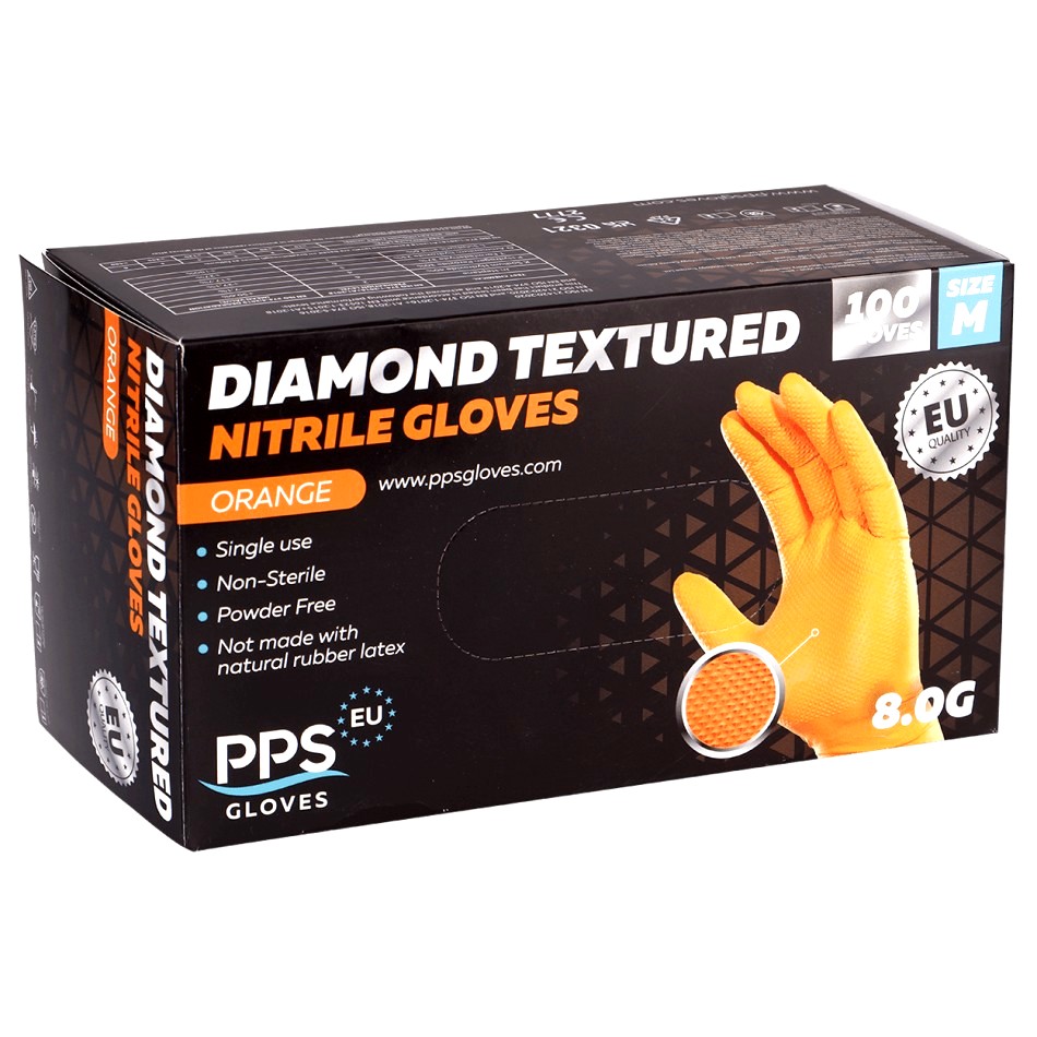 Mănuși din nitril PPS DIAMOND GRIP PF