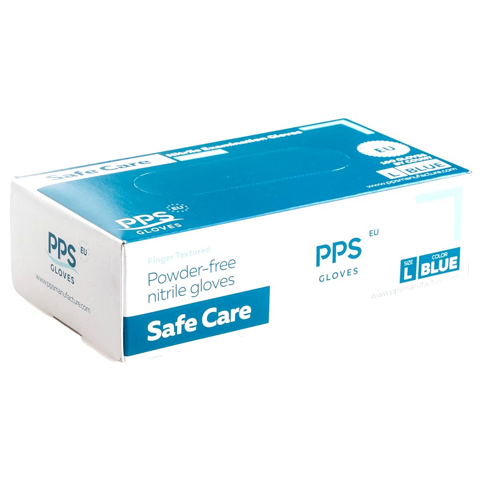 Mănuși de unica folosință din nitril PPS NITRILE PF - 100 buc.