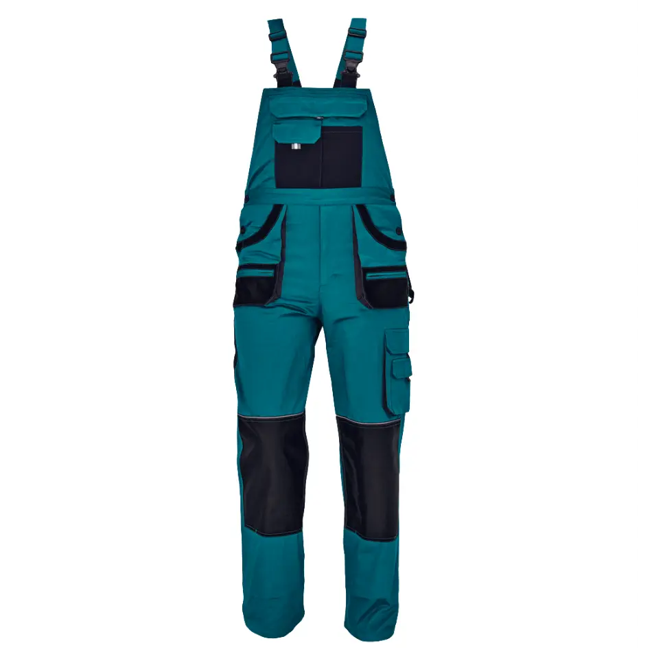 CARL Pantaloni cu pieptar Verde