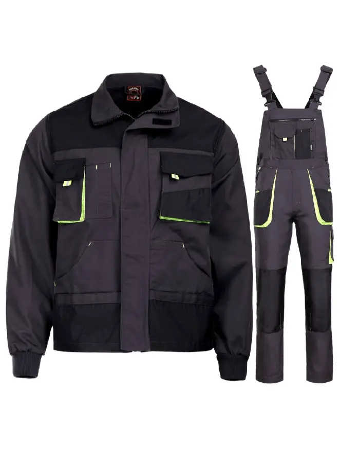 KASTOR Costum cu pantaloni pieptar Gri-Verde