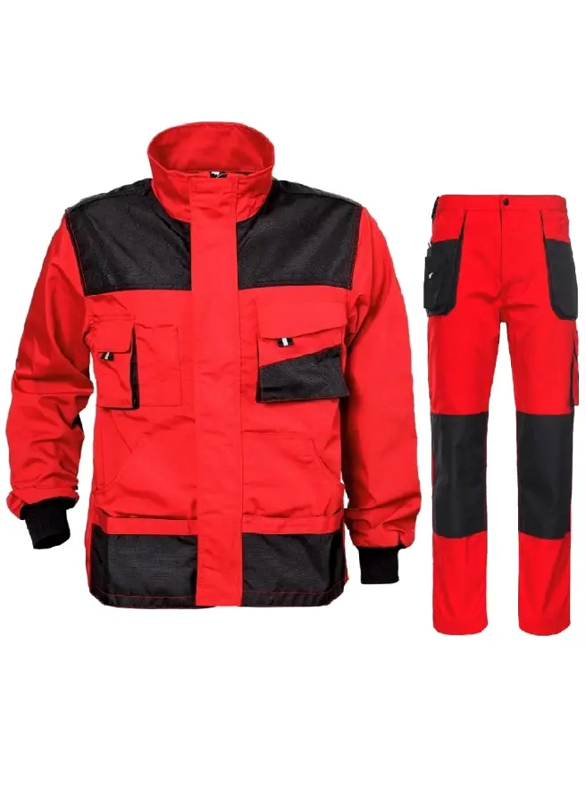 KASTOR Costum cu pantaloni talie Rosu-Negru