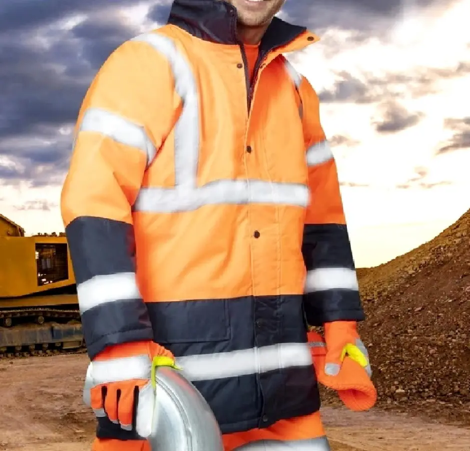 REFLECT 602 Jachetă de iarnă reflectorizantă portocaliu/albastru