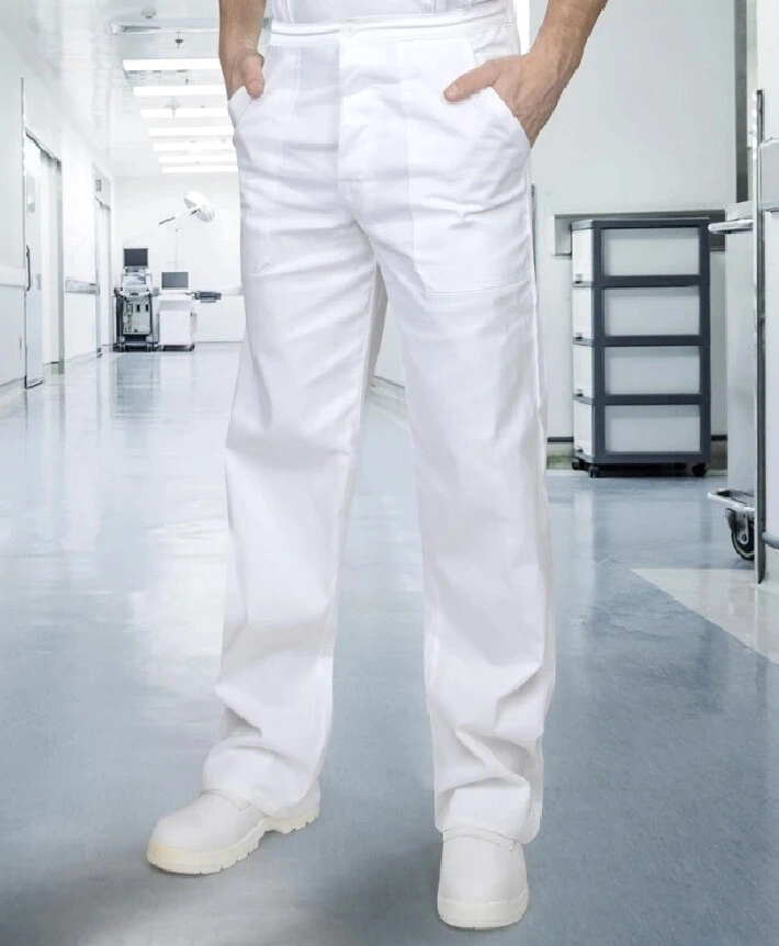 SANDER Pantaloni Barbati alb