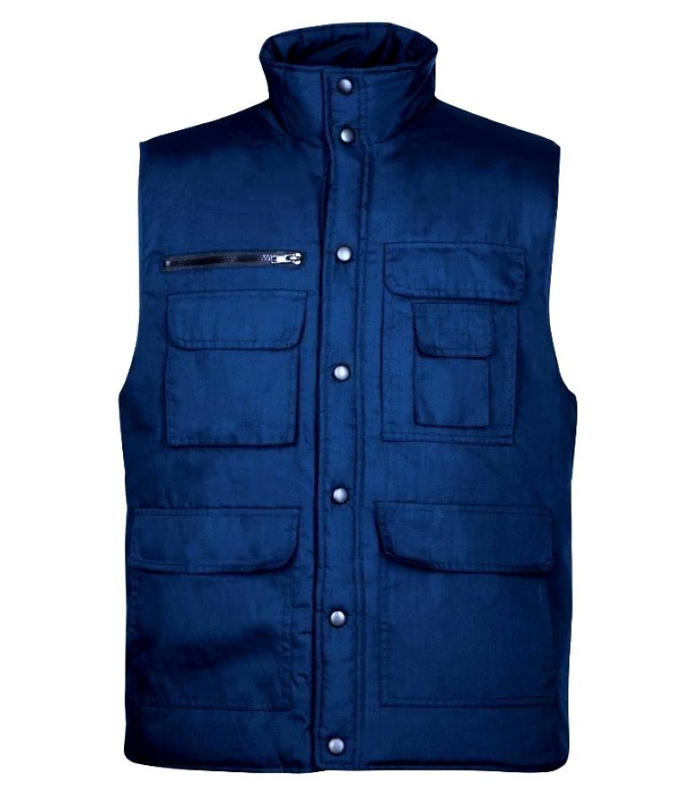 Vestă cu multiple buzunare TONY Bleumarin