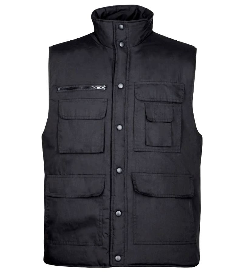 Vestă cu multiple buzunare TONY Negru
