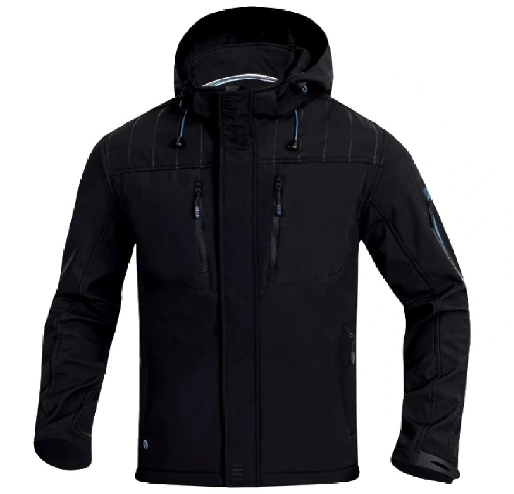 Jachetă Softshell 4TECH Bărbați | Membrană TPU 5000/5000  Negru