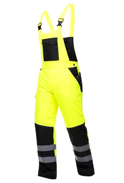 HOWARD IARNA Galben Pantaloni cu pieptar reflectorizanti
