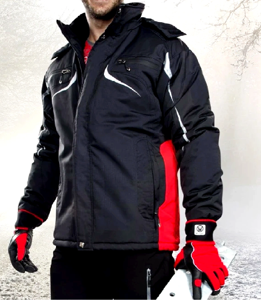 PHILIP Jachetă negru-roșu