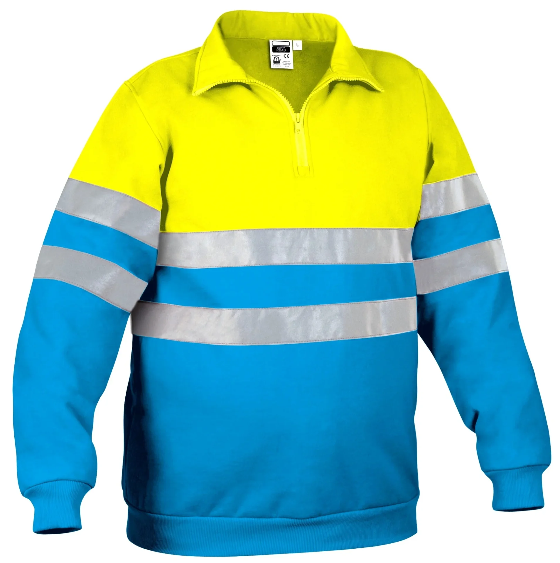 ROAD HANORAC Reflectorizant Galben fluorescent-Albastru tropical