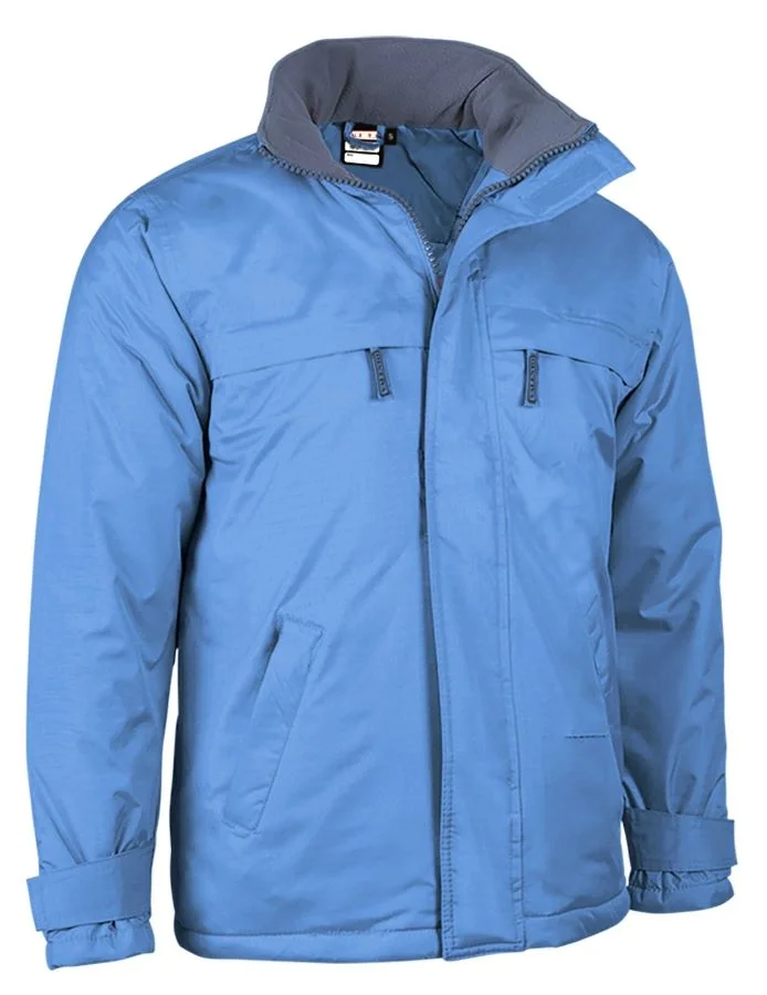 BOREAL BLEU Parka Unisex impermeabilă cu glugă retractabilă