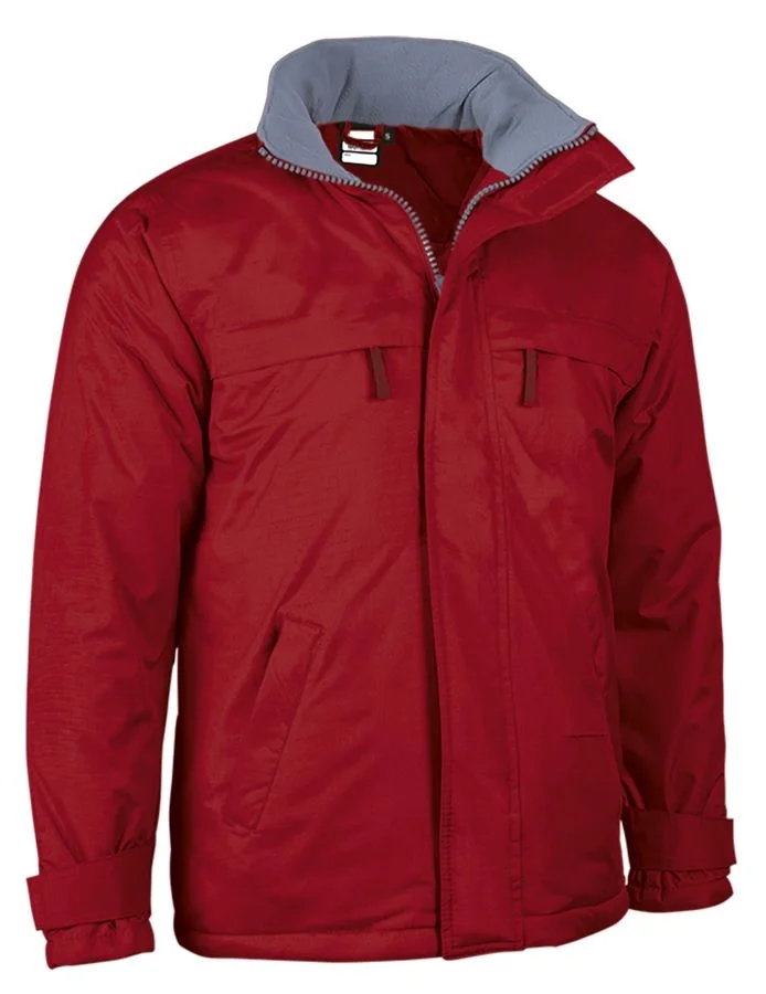 BOREAL ROSU LOTO Parka Unisex impermeabilă cu glugă retractabilă