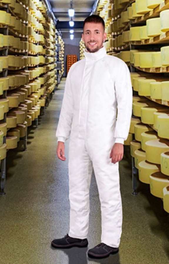 Combinezon matlasat termic AUSTIN, pentru Ind. Alimentara | Alb