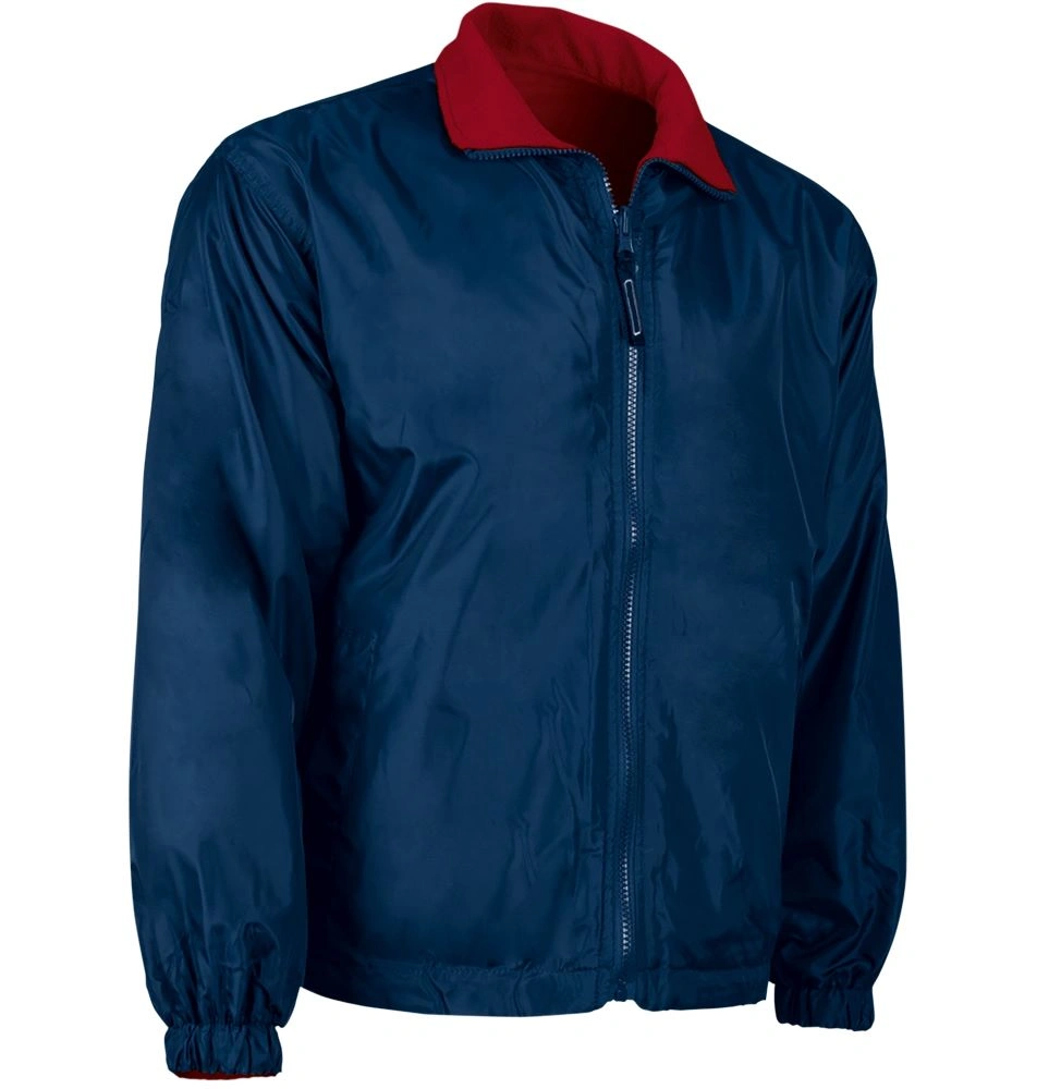 GLASGOW Unisex Jacheta reversibila din țesătură hidrofugă si fleece, Bleumarin orion-Rosu lotus
