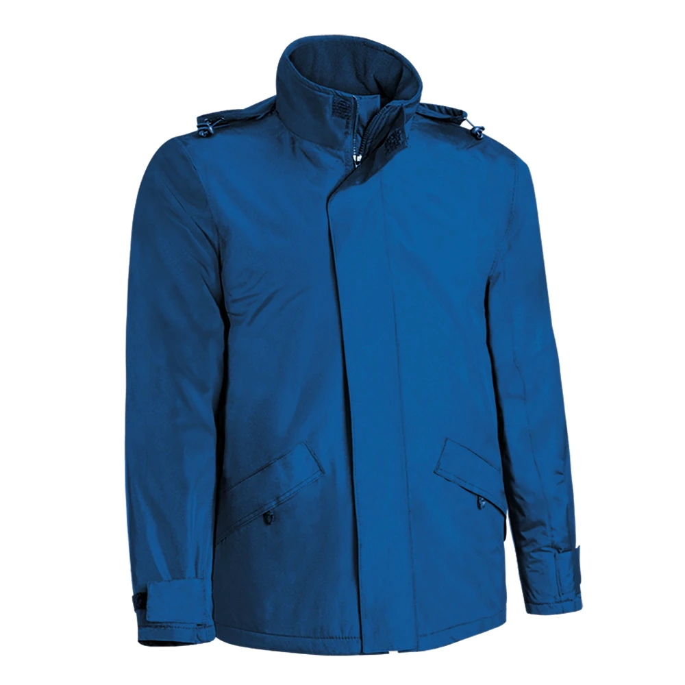 Jacheta Parka Unisex cu gluga, matlasata si impermeabila, MANITOBA Albastru royal