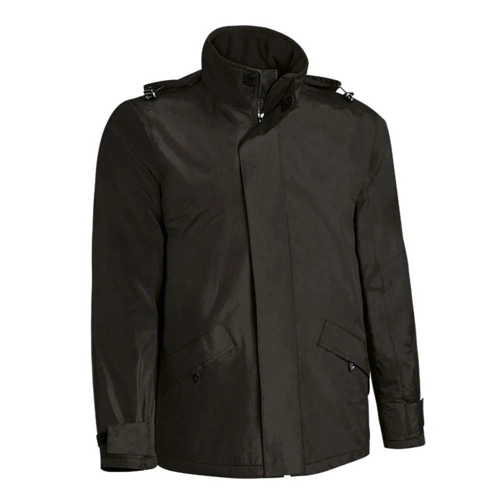Jacheta Parka Unisex cu gluga, matlasata si impermeabila, MANITOBA Negru