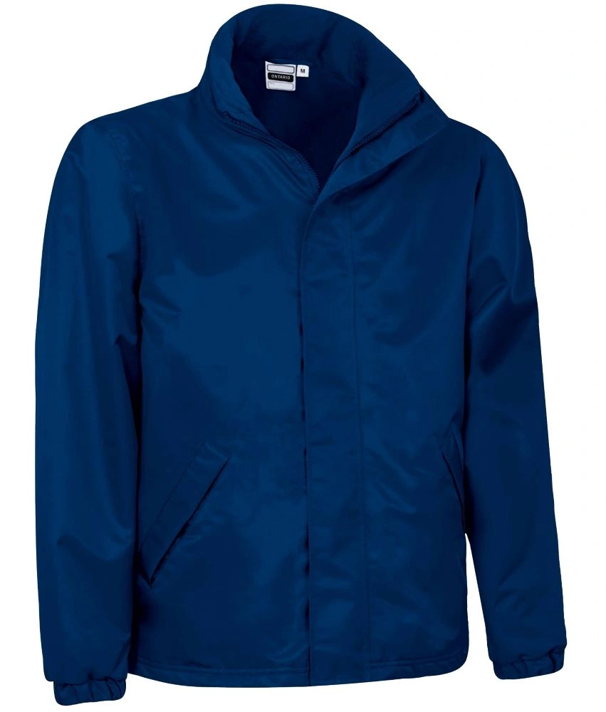 ONTARIO Jacheta Parka impermeabilă cu glugă și captuseala fleece, Bleumarin