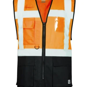 signal vestă executivă portocaliu negru