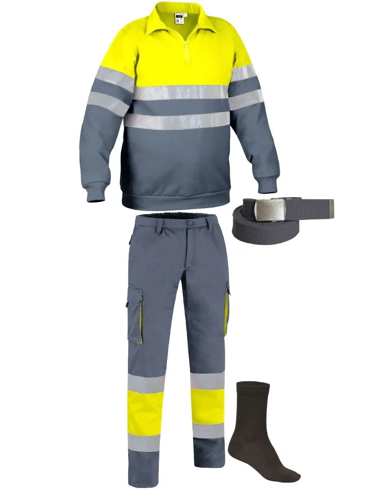 VIZIBILIATATE INALTA 2 Galben fluorescent-Gri