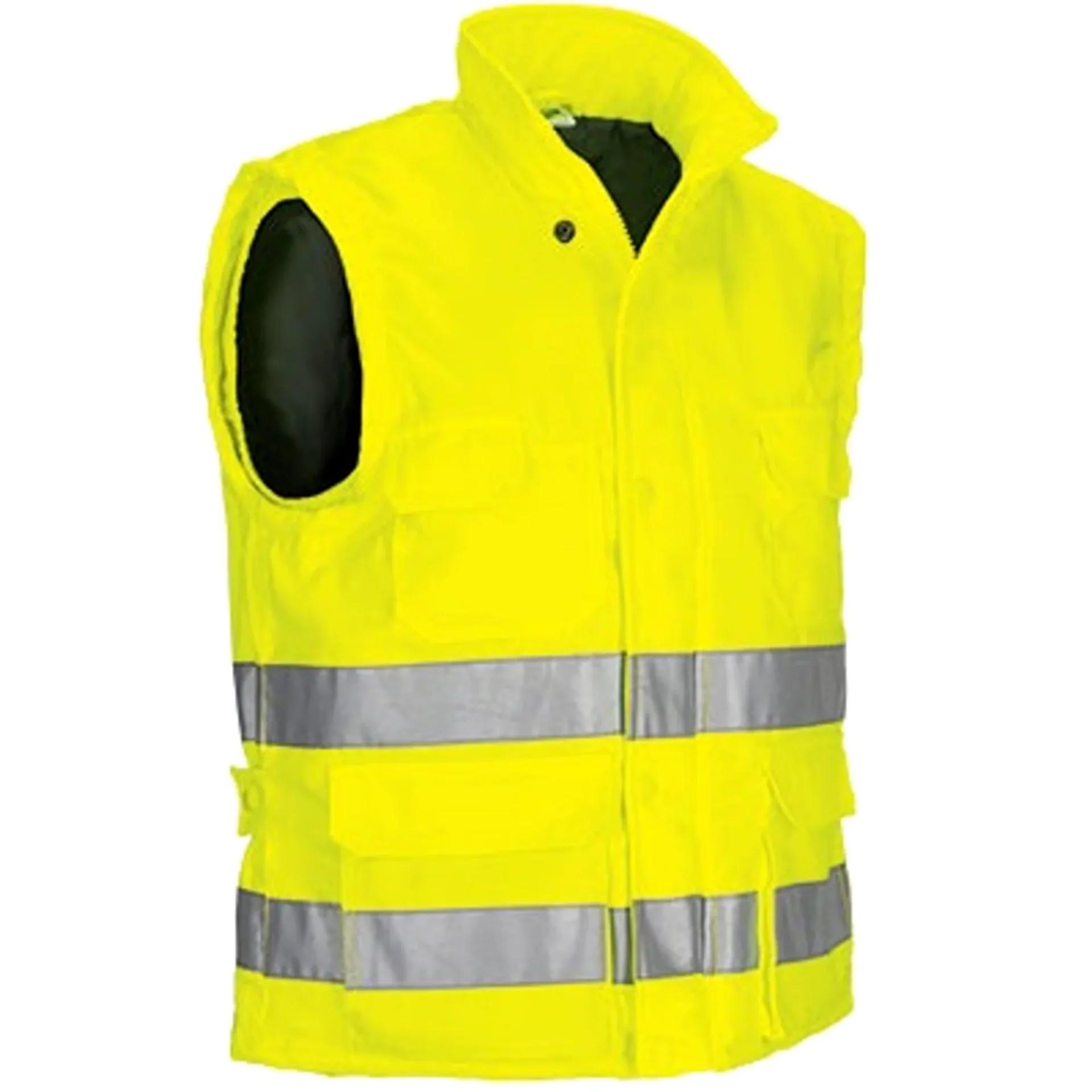 Vestă Vătuită ANCHORAGE Hi-Vis Clasa1 Spate alungit Oeko-Tex Marcaj CE Galben fluorescent