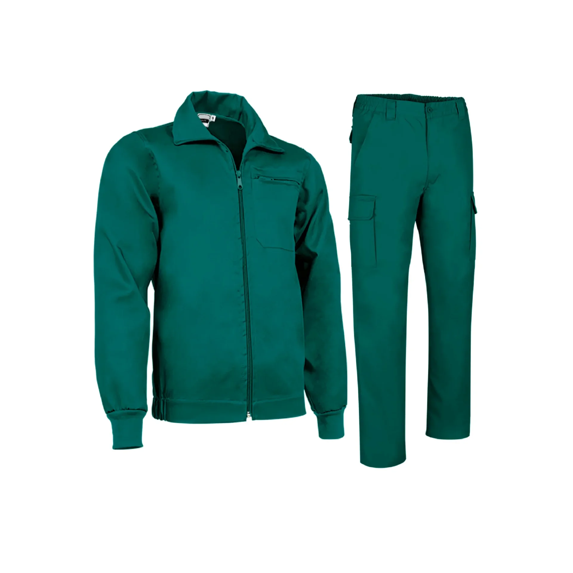 Costum de Lucru, Jacheta si Pantaloni Galen-Roble Verde amazon