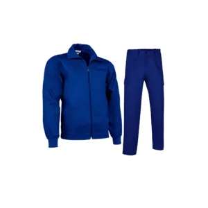 costum de lucru, jacheta si pantaloni galen roble albastru azuriu