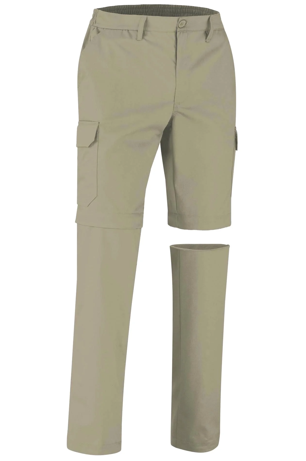 LIVINGSTONE 2 in 1 Pantaloni Tercot demontabili, multi buzunare Bej nisip