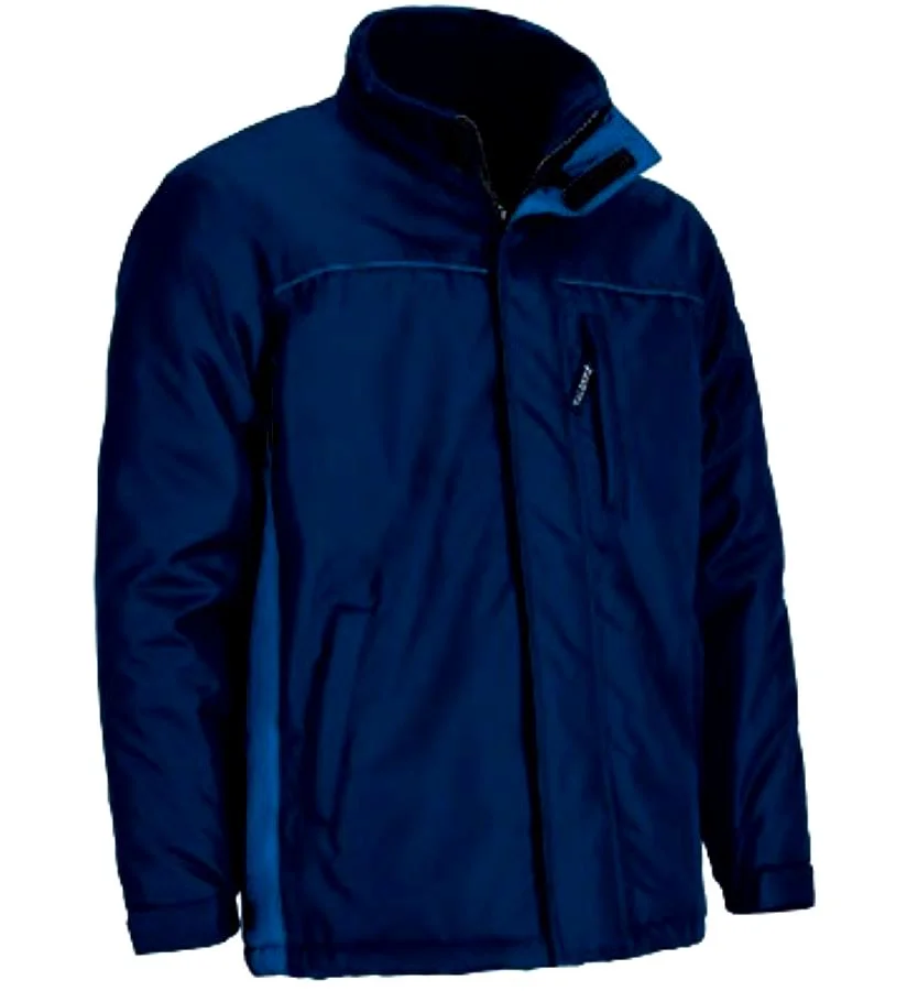 THUNDER Jachetă parka impermeabilă, bicolor, cu glugă ascunsă, Bleumarin-Albastru royal