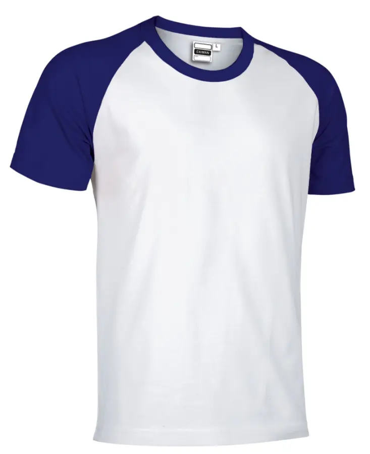 CAIMAN Tricou bicolor Alb-Mov vanata