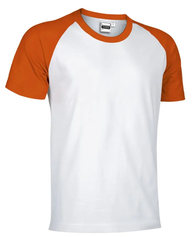 CAIMAN Tricou bicolor Alb-Portocaliu party
