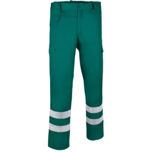 mirca drill costum tercot cu benzi reflectorizante verde amazon