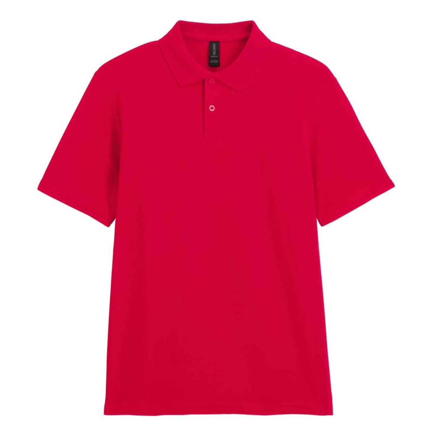 Tricou Polo Pique GILDAN Softstyle GI64800 100 % Bumbac 170g Double Piqué, Rosu