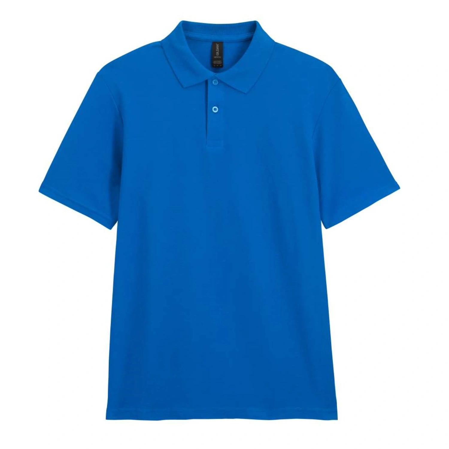 Tricou Polo Pique GILDAN Softstyle GI64800 100 % Bumbac 170g Double Piqué, Albastru royal