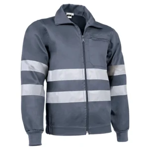 mirca drill costum tercot cu benzi reflectorizante gri