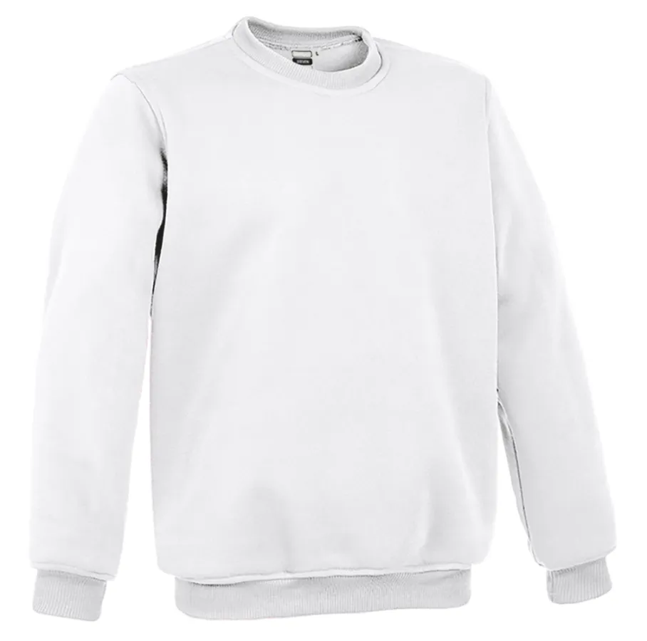 STEVEN Unisex Hanorac fara gluga Alb