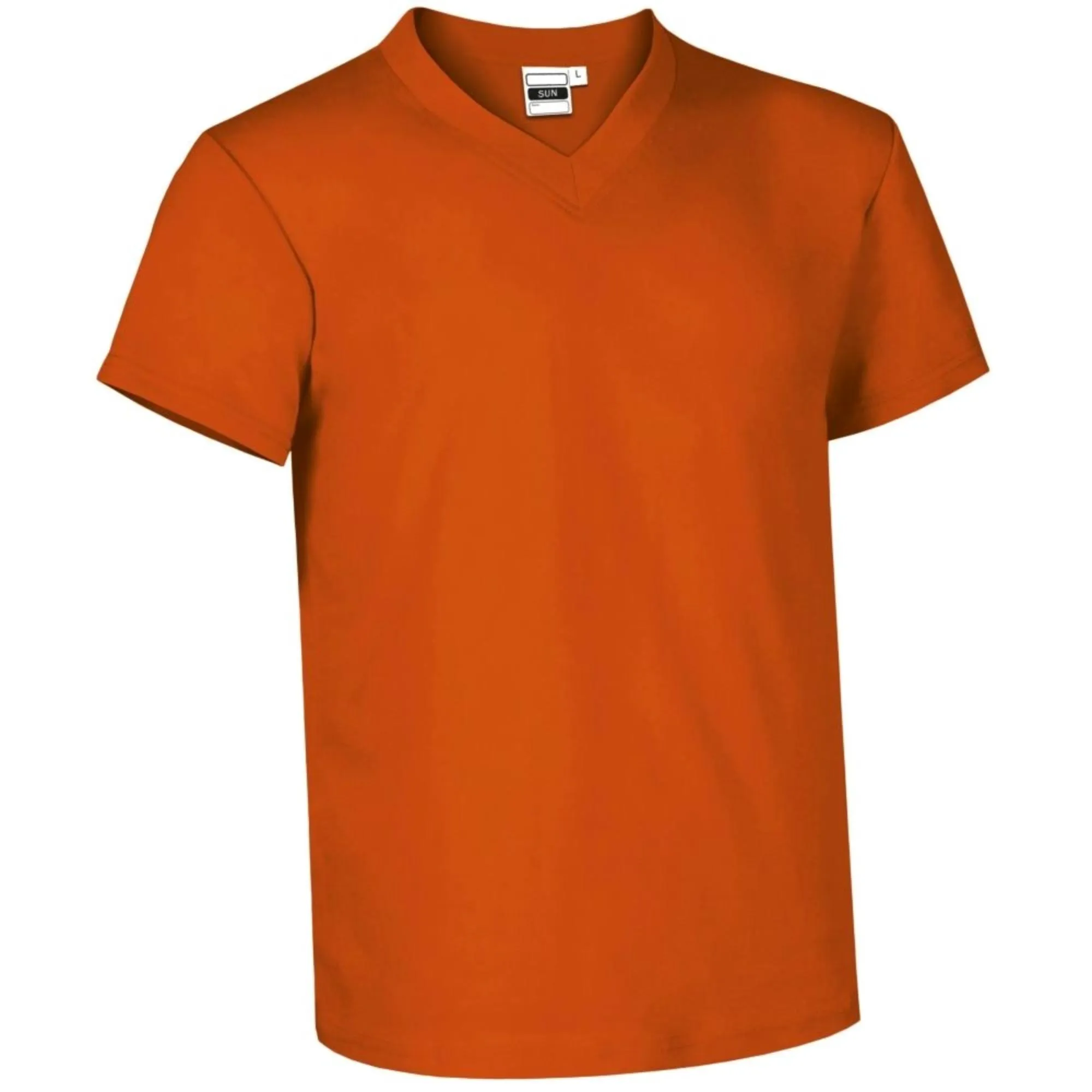 SUN  V-neck 160g Tricou Bumbac Portocaliu party