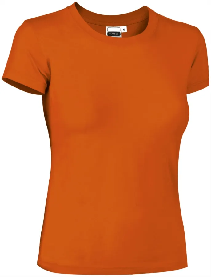 Tricou Damă TIFFANY Bumbac 95%/Elastan 5% 190g | Fit Cambrat Casual Portocaliu party