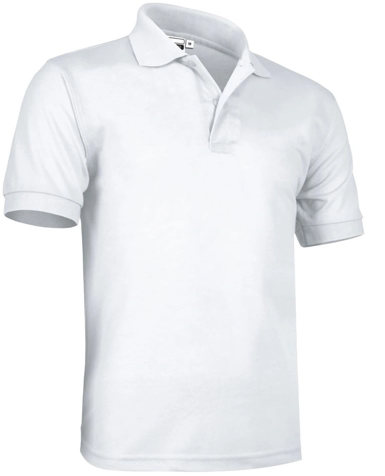 Tricou Polo ULISES Premium Unisex Bumbac 50%/ Pe 50% 180g - maneca scurta Alb