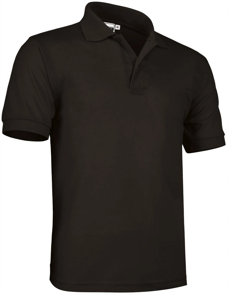 Tricou Polo ULISES Premium Unisex Bumbac 50%/ Pe 50% 180g - maneca scurta Negru