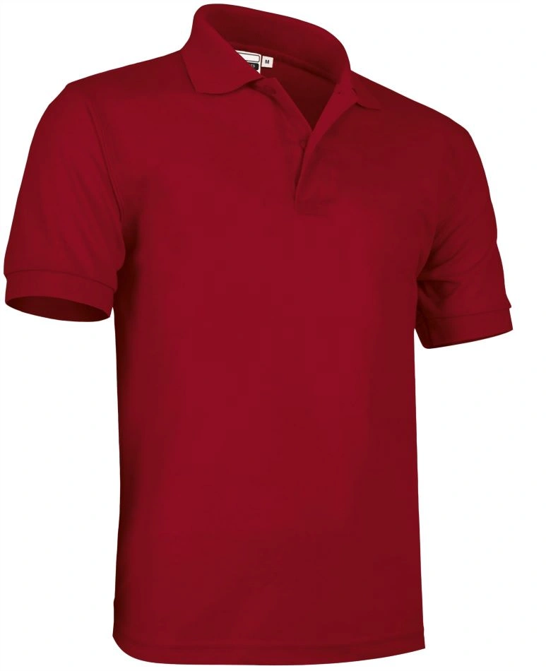 Tricou Polo ULISES Premium Unisex Bumbac 50%/ Pe 50% 180g - maneca scurta Rosu lotus