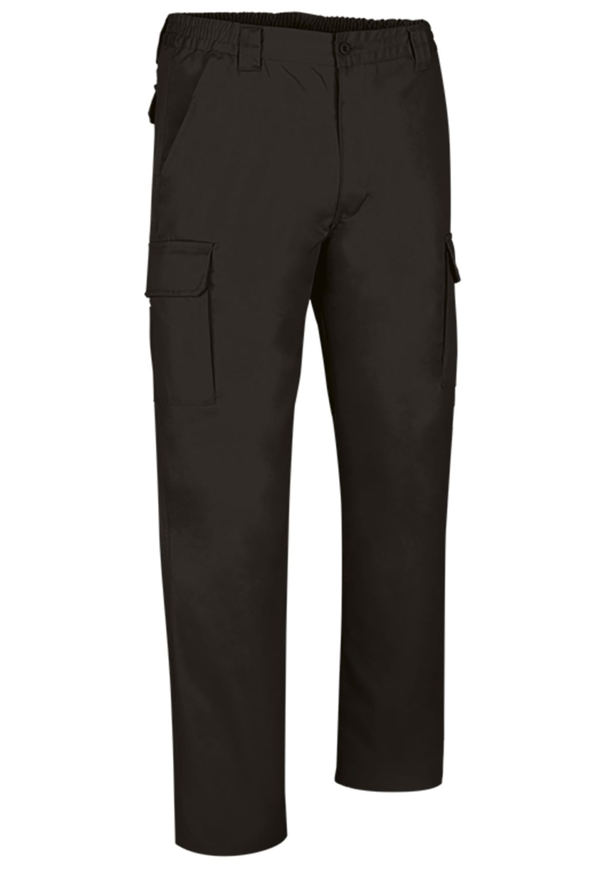 BERGAMO Pantaloni termici multi-buzunare si fleece interior Negru