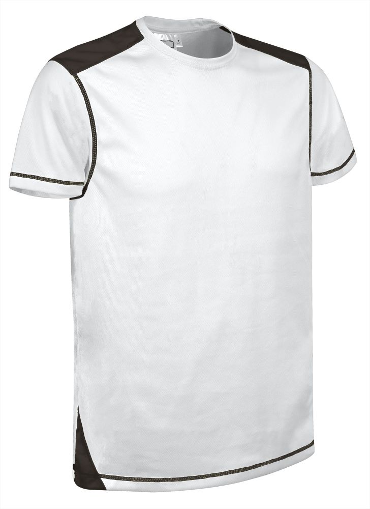 BRICKPLUS Tricou sport tehnic bicolor Alb-Negru