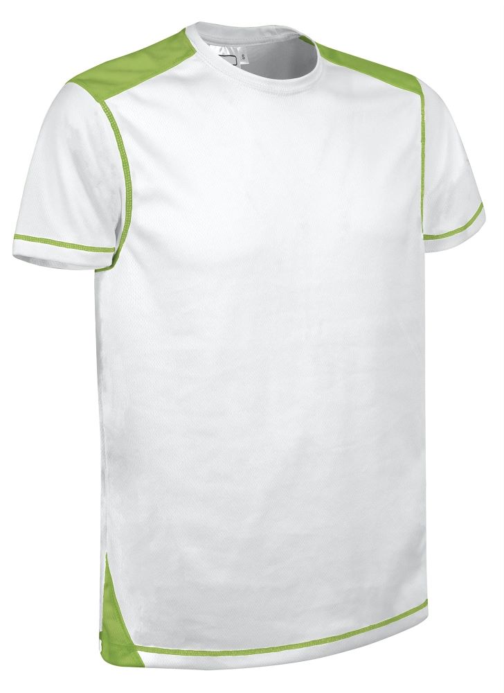 BRICKPLUS Tricou sport tehnic bicolor Alb-Verde mar