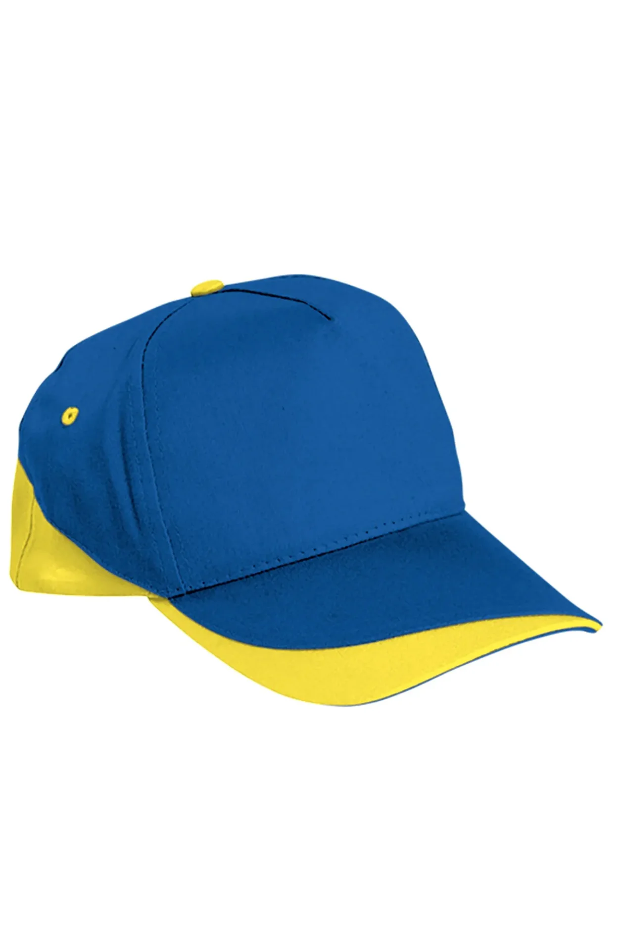 FORT Șapcă bicolora bumbac 200 Albastru royal-Galben lemon