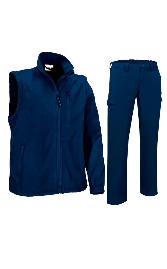 HALIFAX-Rugo Jacheta softshell cu maneci detasabile si pantaloni Bleumarin