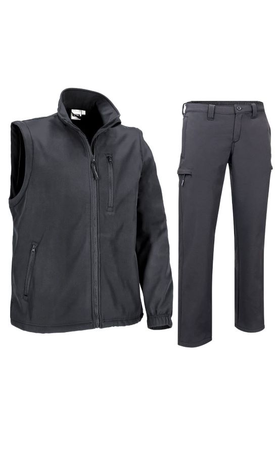 HALIFAX-Rugo Jacheta softshell cu maneci detasabile si pantaloni Gri